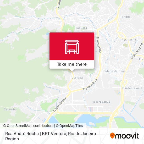 Rua André Rocha | BRT Ventura map
