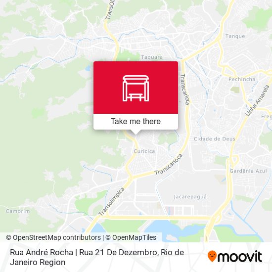 Mapa Rua André Rocha | Rua 21 De Dezembro