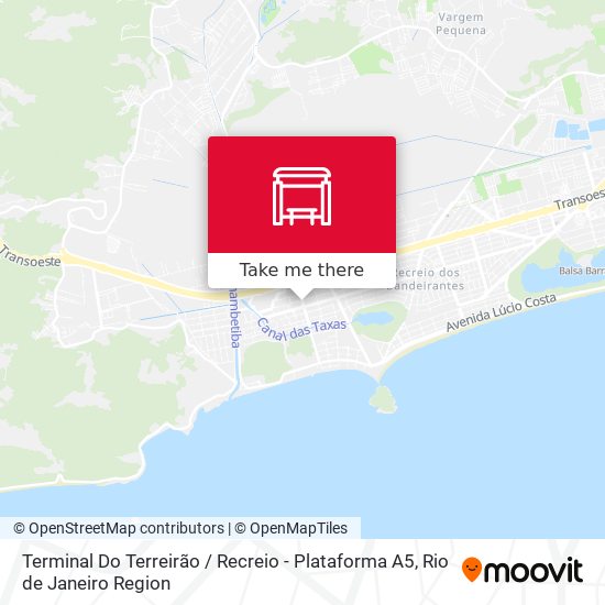 Mapa Terminal Do Terreirão / Recreio - Plataforma A5