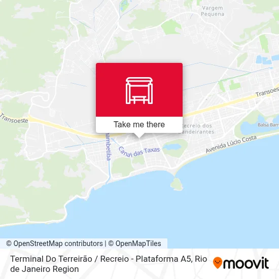 Terminal Do Terreirão / Recreio - Plataforma A5 map