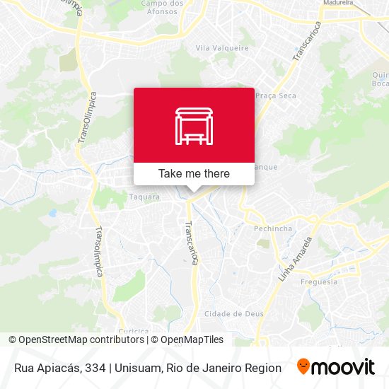 Mapa Rua Apiacás, 334 | Unisuam