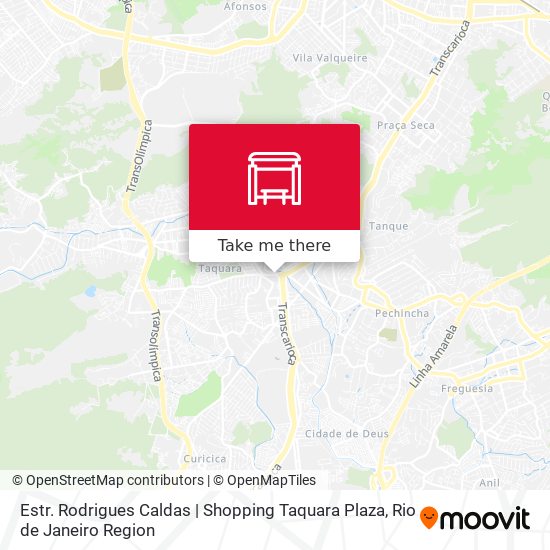 Estr. Rodrigues Caldas | Shopping Taquara Plaza map