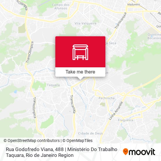 Mapa Rua Godofredo Viana, 488 | Ministério Do Trabalho Taquara