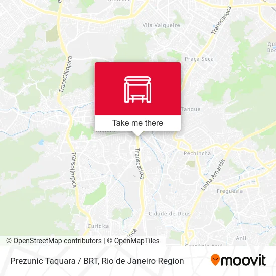Prezunic Taquara / BRT map