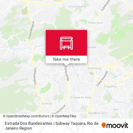Mapa Estrada Dos Bandeirantes | Subway Taquara