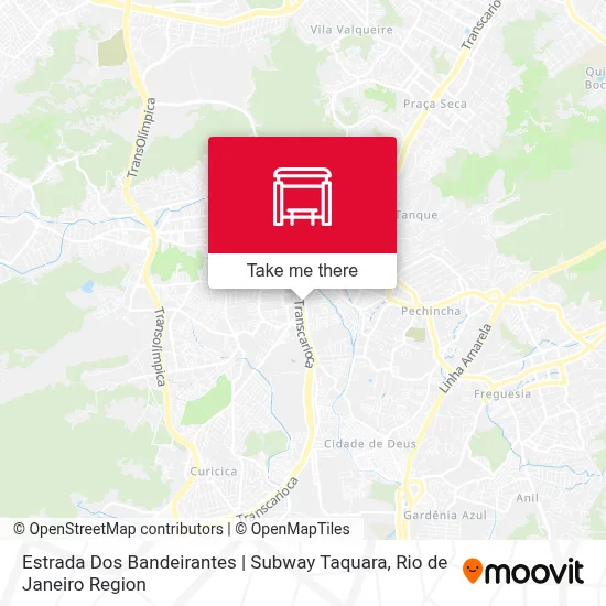 Estrada Dos Bandeirantes | Subway Taquara map