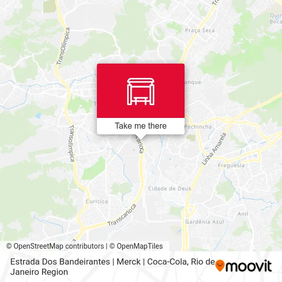Estrada Dos Bandeirantes | Merck | Coca-Cola map