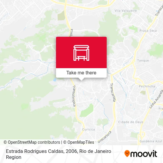 Estrada Rodrigues Caldas, 2006 map