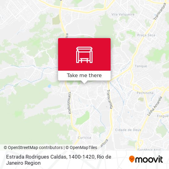 Estrada Rodrigues Caldas, 1400-1420 map