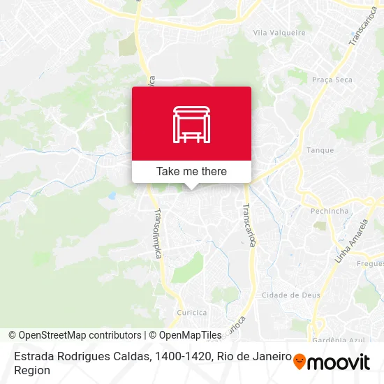 Estrada Rodrigues Caldas, 1400-1420 map
