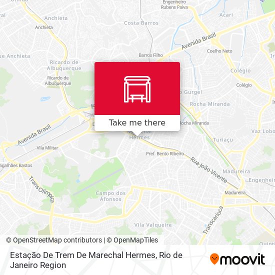 Mapa Estação De Trem De Marechal Hermes
