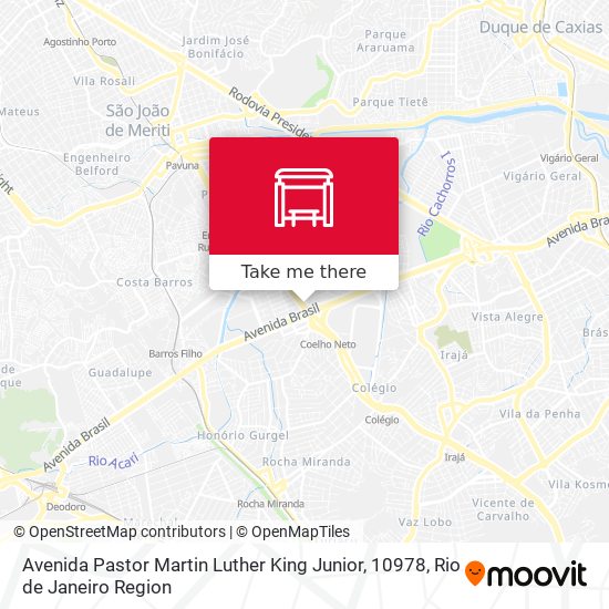 Mapa Avenida Pastor Martin Luther King Junior, 10978