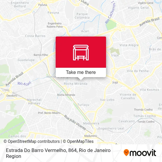 Estrada Do Barro Vermelho, 864 map