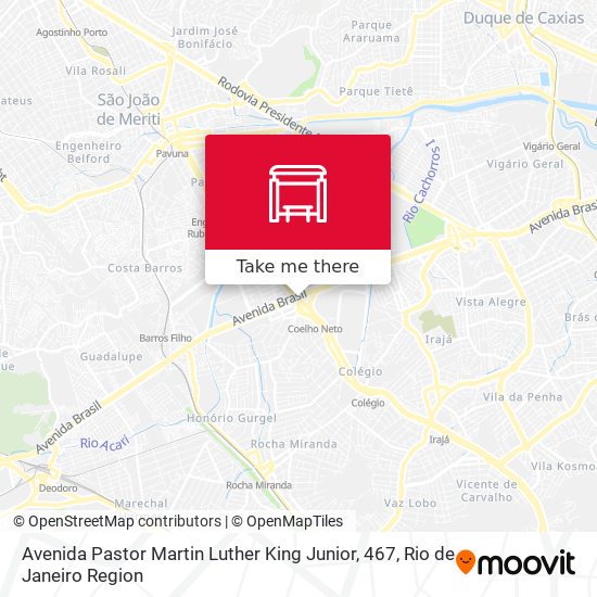 Mapa Avenida Pastor Martin Luther King Junior, 467