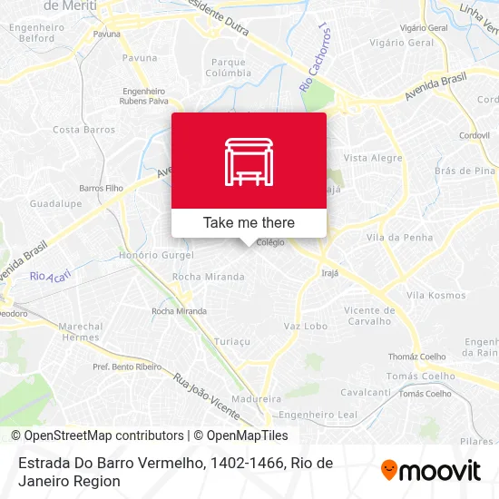 Estrada Do Barro Vermelho, 1402-1466 map