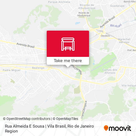 Mapa Rua Almeida E Sousa | Vila Brasil