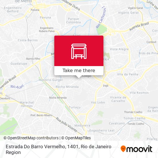 Estrada Do Barro Vermelho, 1401 map