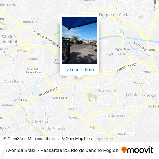 Avenida Brasil - Passarela 25 map