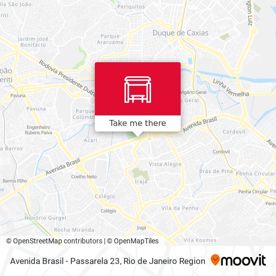 Mapa Avenida Brasil - Passarela 23