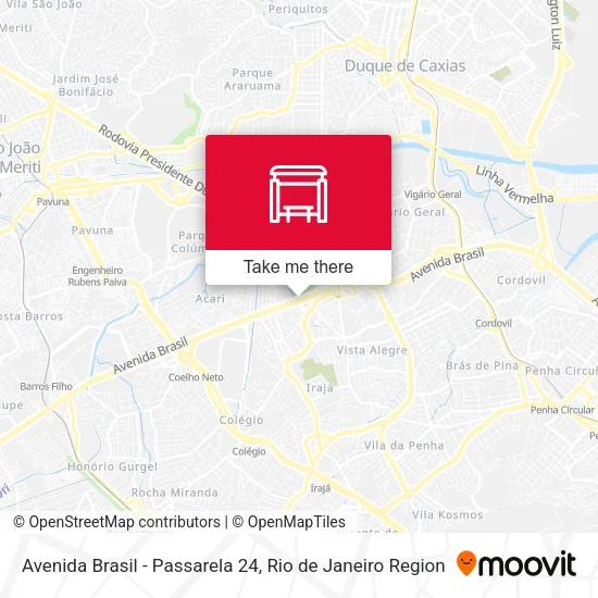 Avenida Brasil - Passarela 24 map