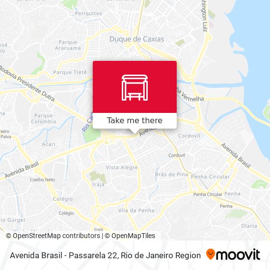 Mapa Avenida Brasil - Passarela 22