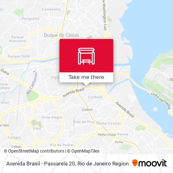 Avenida Brasil - Passarela 20 map