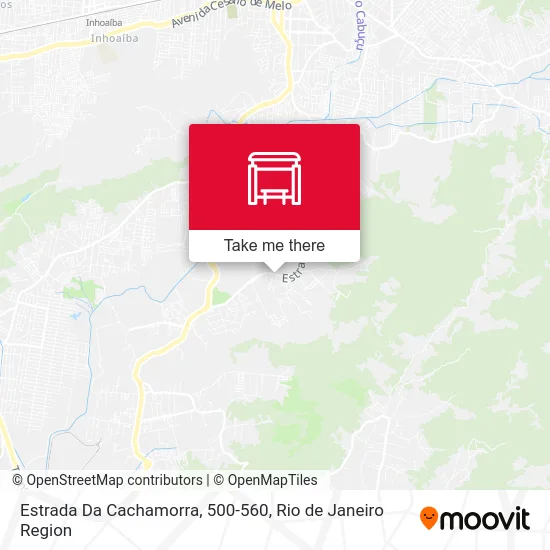 Estrada Da Cachamorra, 500-560 map