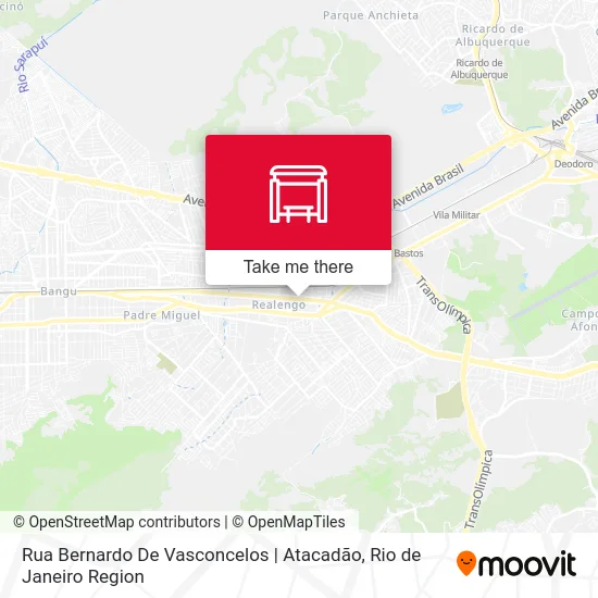 Rua Bernardo De Vasconcelos | Atacadão map