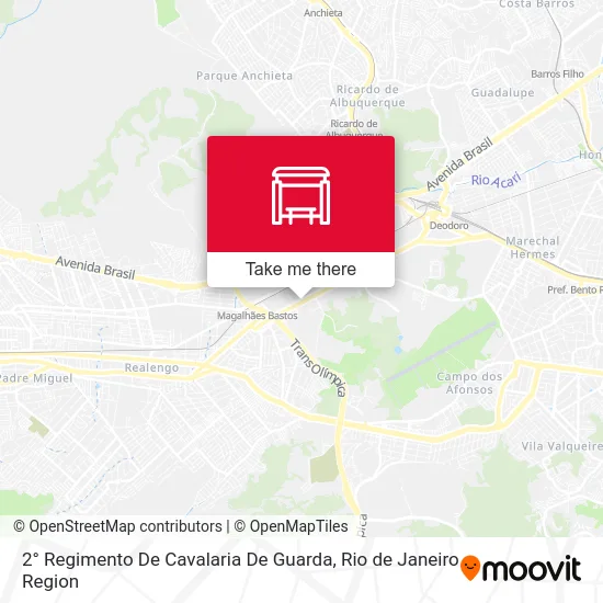 2° Regimento De Cavalaria De Guarda map