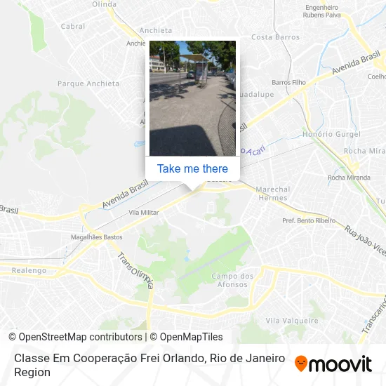 Classe Em Cooperação Frei Orlando map