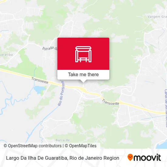 Largo Da Ilha De Guaratiba map