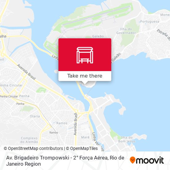 Mapa Av. Brigadeiro Trompowski - 2° Força Aérea