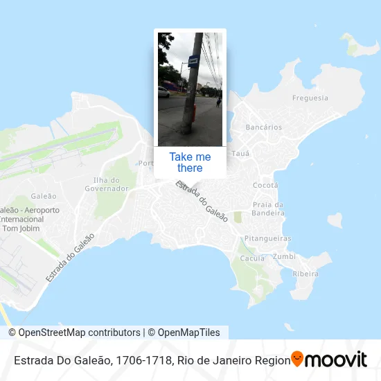 Estrada Do Galeão, 1706-1718 map