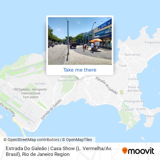 Estrada Do Galeão | Casa Show (L. Vermelha / Av. Brasil) map