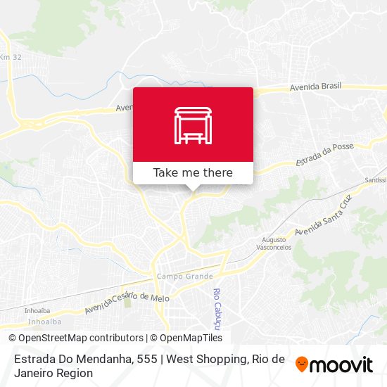 Mapa Estrada Do Mendanha, 555 | West Shopping