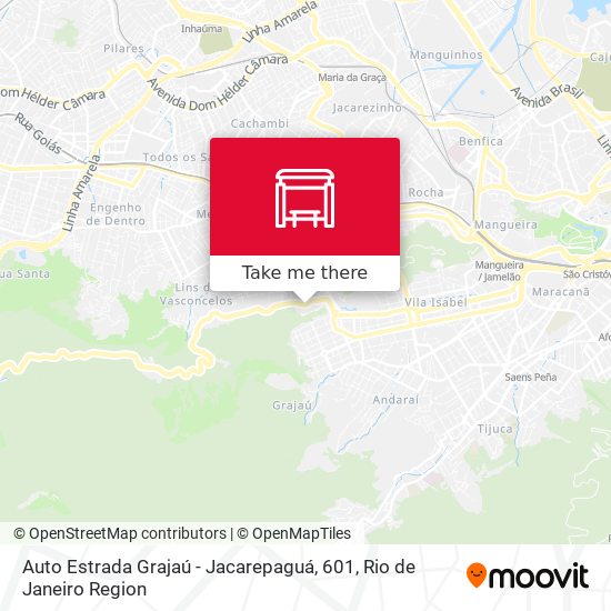 Auto Estrada Grajaú - Jacarepaguá, 601 map