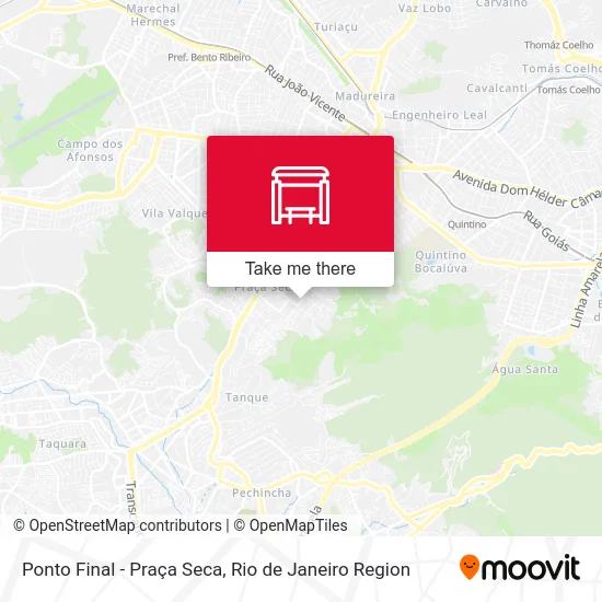 Ponto Final - Praça Seca map