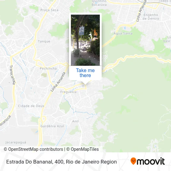 Estrada Do Bananal, 400 map