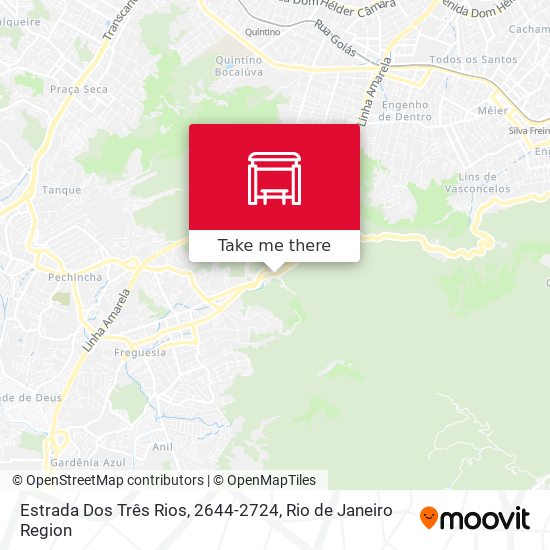 Estrada Dos Três Rios, 2644-2724 map