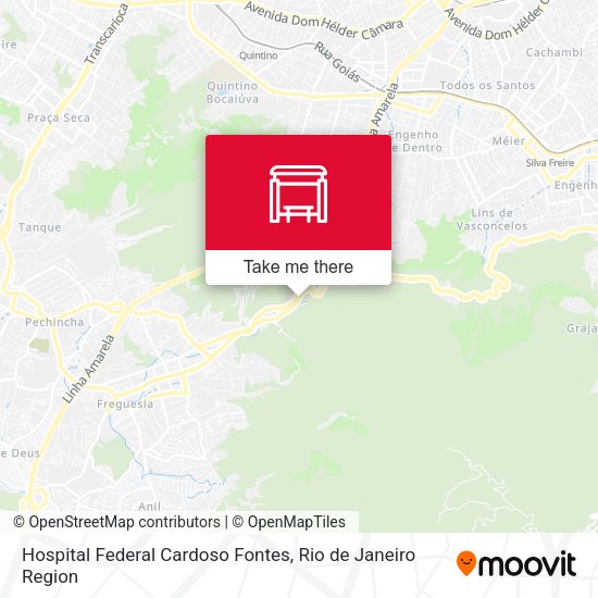 Mapa Hospital Federal Cardoso Fontes