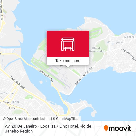 Mapa Av. 20 De Janeiro - Localiza / Linx Hotel