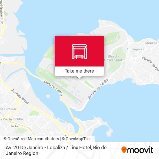 Av. 20 De Janeiro - Localiza / Linx Hotel map