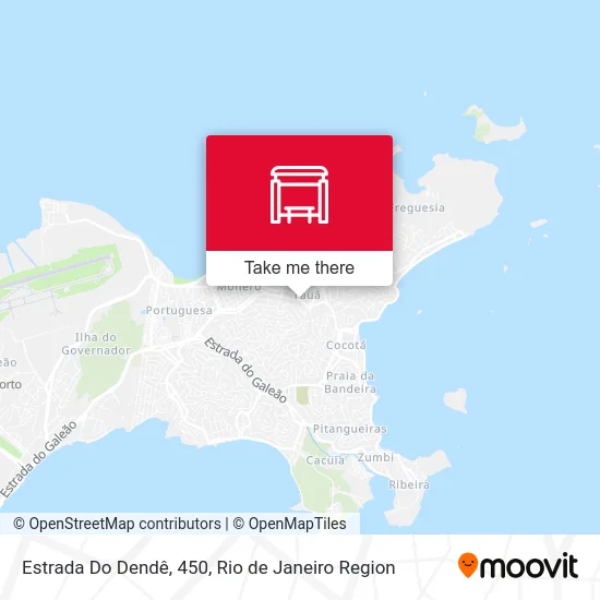 Estrada Do Dendê, 450 map