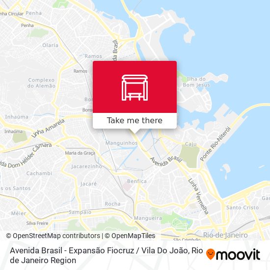 Avenida Brasil - Expansão Fiocruz / Vila Do João map