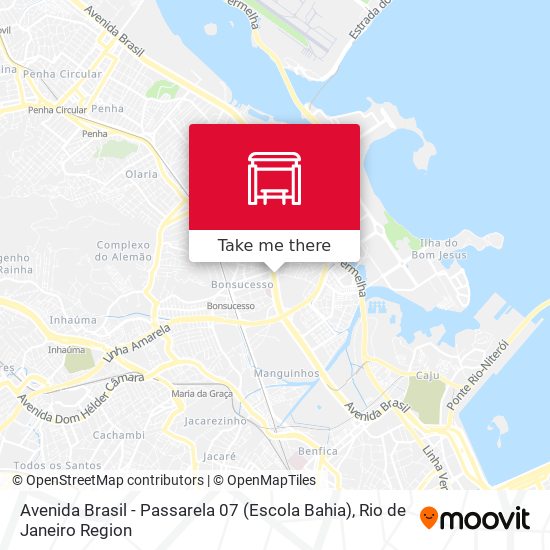 Mapa Avenida Brasil - Passarela 07 (Escola Bahia)