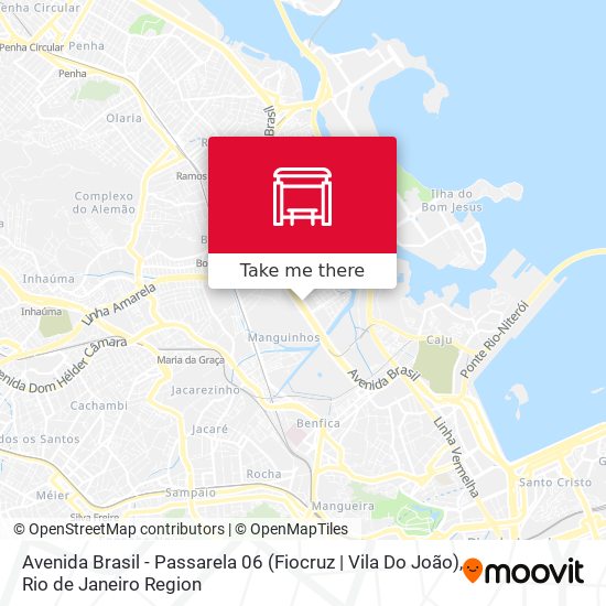 Mapa Avenida Brasil - Passarela 06 (Fiocruz | Vila Do João)