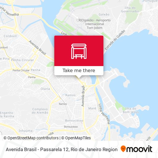 Mapa Avenida Brasil - Passarela 12