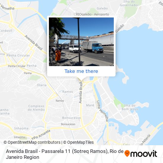 Mapa Avenida Brasil - Passarela 11 (Sotreq Ramos)