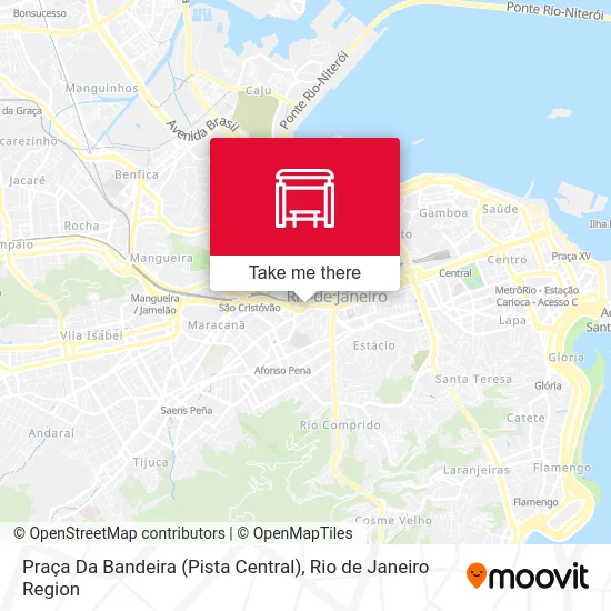 Praça Da Bandeira (Pista Central) map