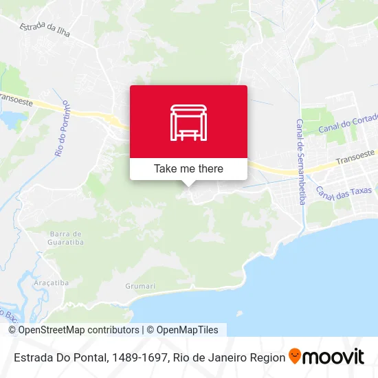 Estrada Do Pontal, 1489-1697 map